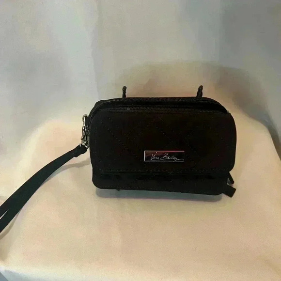 Vera Bradley Black Quilted Wristlet - Picture 2 of 7